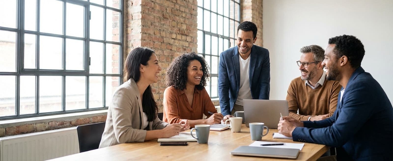 Careers at Sprachinstitut Berlin – Language teachers in a team meeting