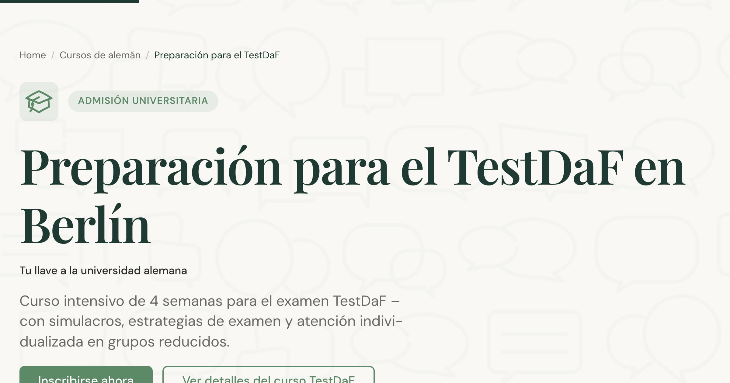 Preparación TestDaF en Berlín – curso
