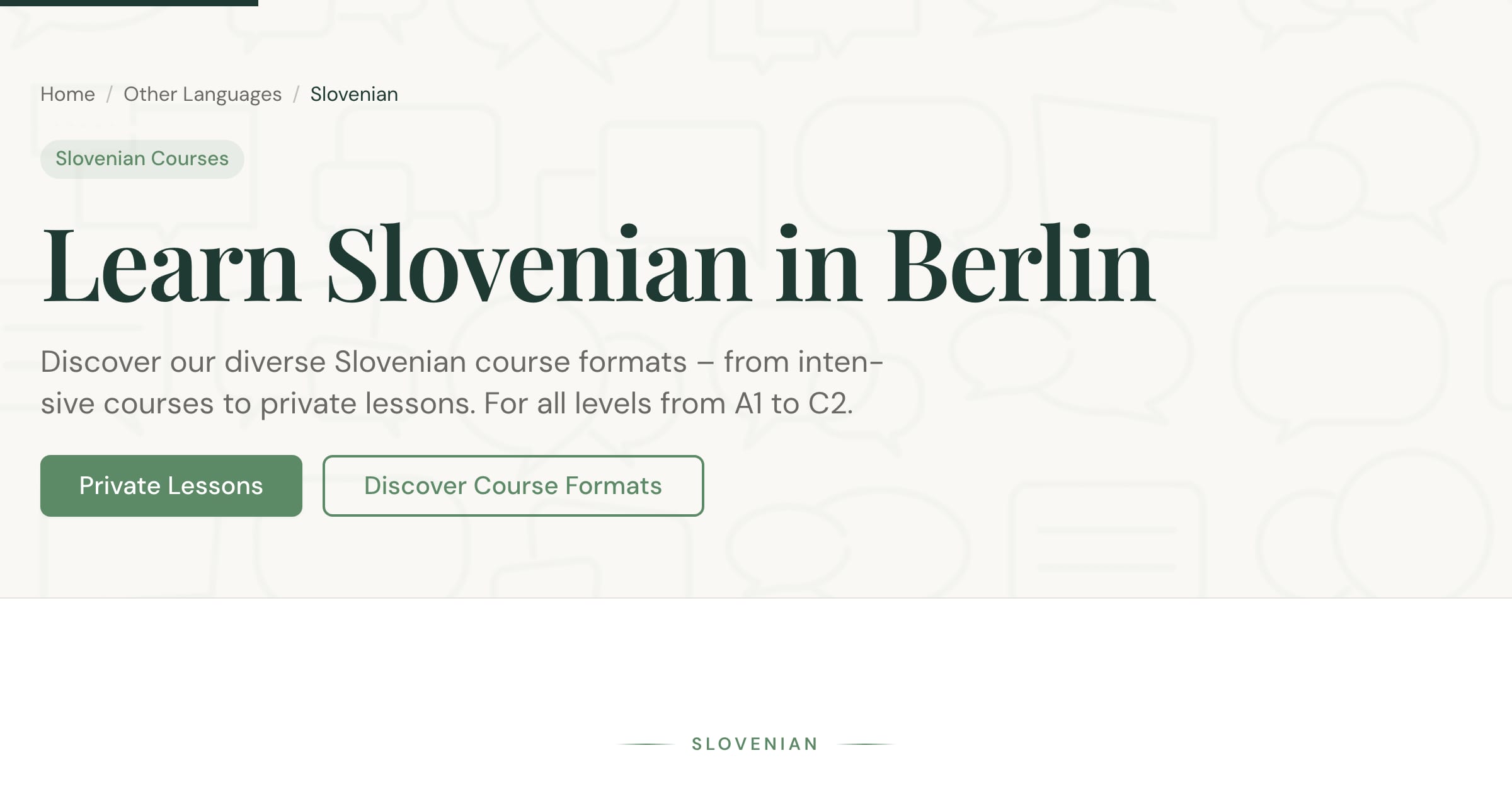 Learn Slovenian in Berlin – A1 to C2 Courses