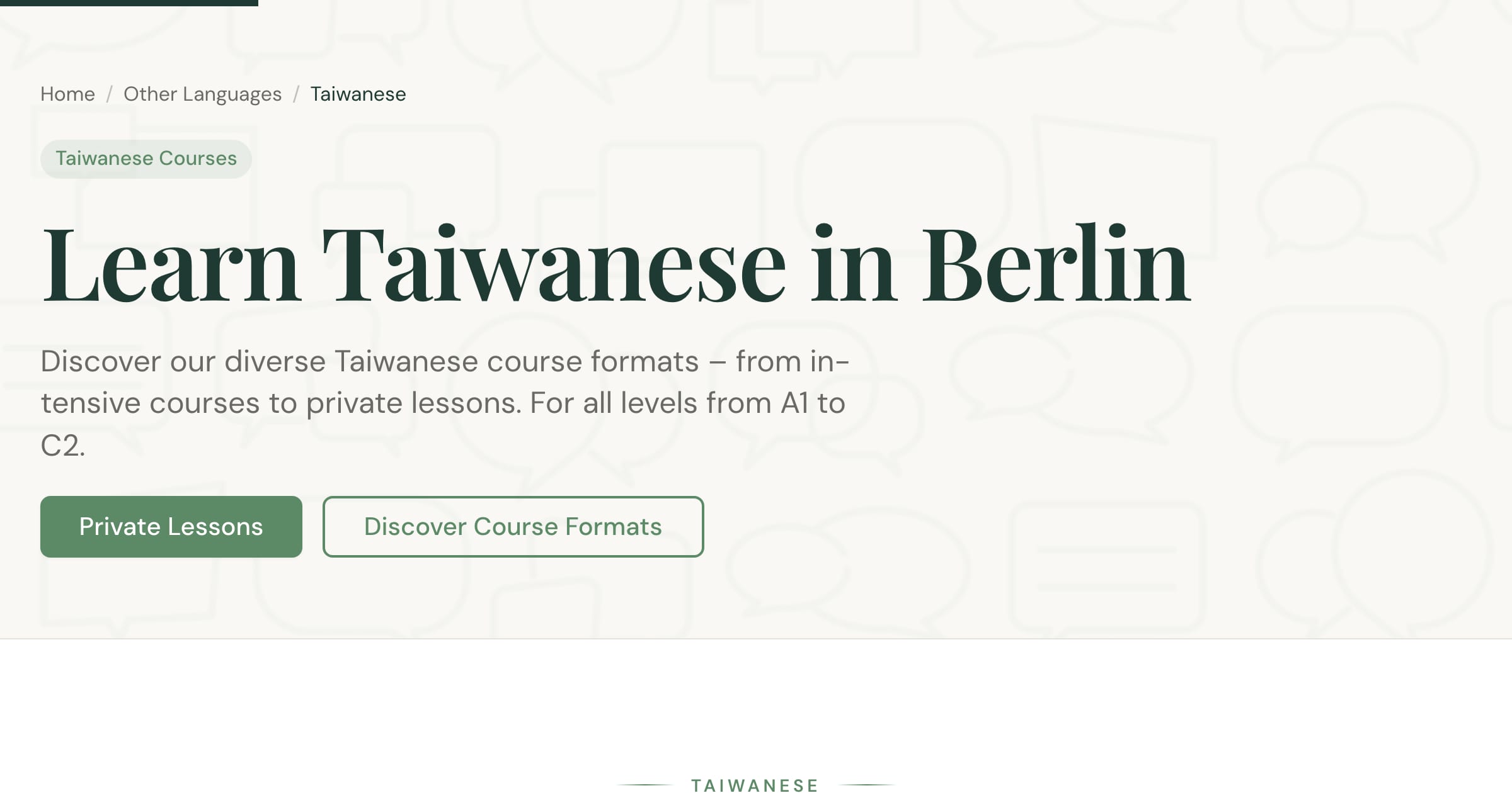Learn Taiwanese in Berlin – A1 to C2 Courses